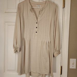 Wonderly, V-neck Tunic 3/4 sleeve